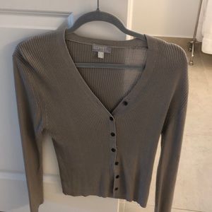 Esprit Grey Silk Sweater!